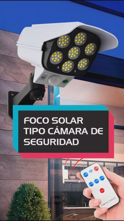 FOCO SENSOR Y PANEL SOLAR